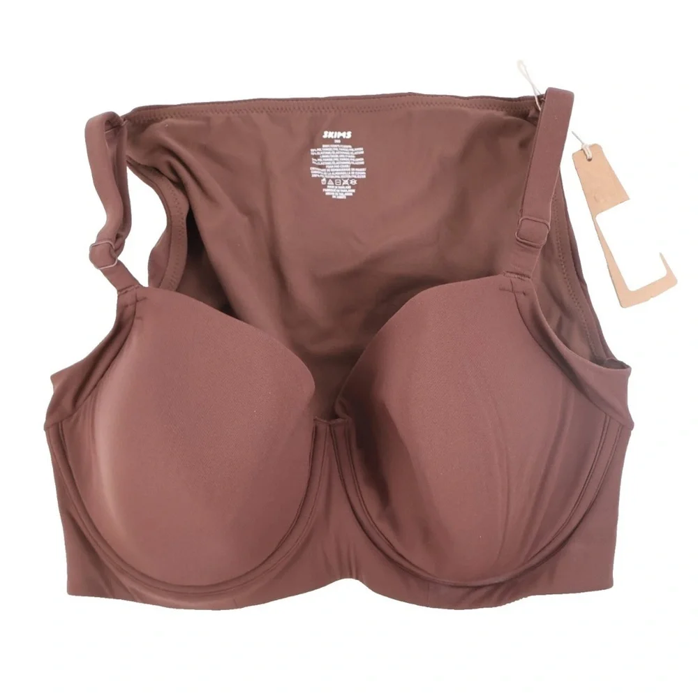Skims Fits Everybody Full Coverage Back Smoother Bra, Clay 44DD NWT - Picture 1 of 7